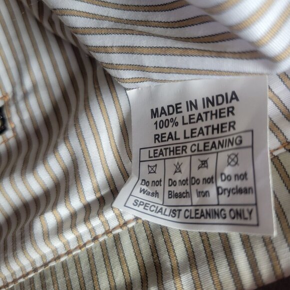 Vaan & Co. Women Milano Upcycled Genuine Leather Herringbone Tote - Picture 4 of 15